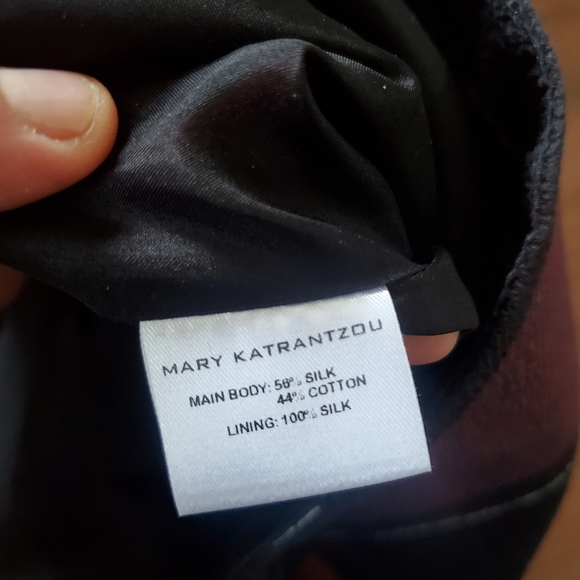 Mary Katrantzou Designer Silk Dress With Stripes and Flowers - Picture 5 of 6